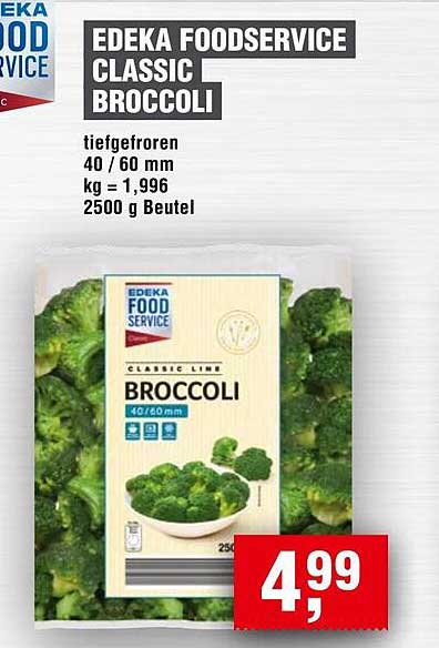EDEKA FOODSERVICE CLASSIC BROCCOLI - tiefgefroren, 2500 g
