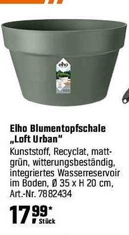 Elho Blumentopfschale „Loft Urban“