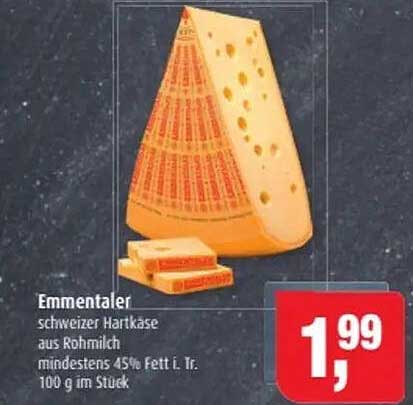 Emmentaler – Schweizer Hartkäse aus Rohmilch