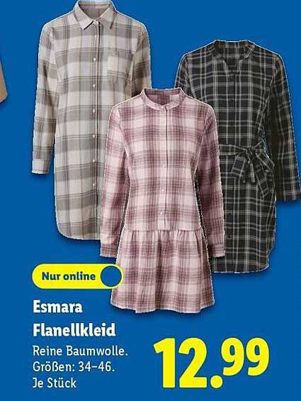 Esmara Flanellkleid