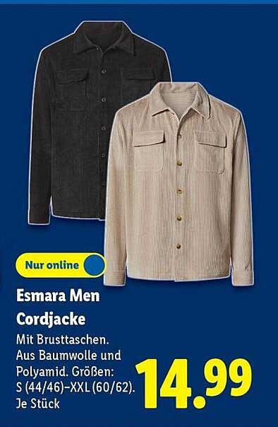 Esmara Men Cordjacke