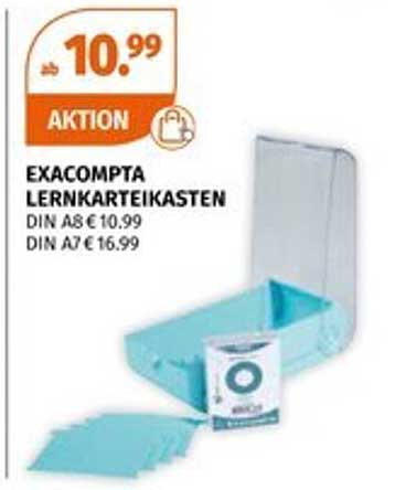 EXACOMPTA LERNKARTEIKASTEN DIN A6 € 10,99 / DIN A7 € 16,99
