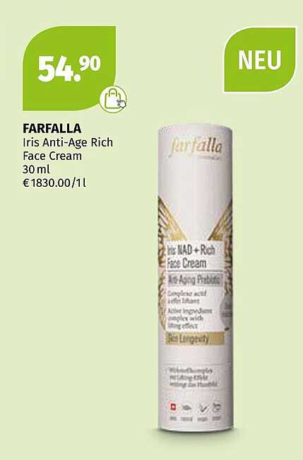 Farfalla Iris Anti-Age Rich Face Cream 30 ml