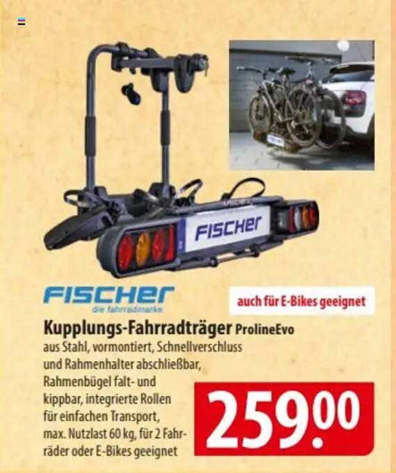 FISCHER Kupplungs-Fahrradträger ProlineEvo