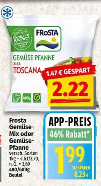 Frosta Gemüse Pfanne alla Toscana 480g
