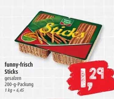 funny-frisch Sticks gesalzen 200-g-Packung