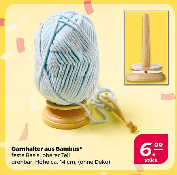 Garnhalter aus Bambus