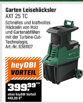 Garten Leisehäcksler AXT 25 TC