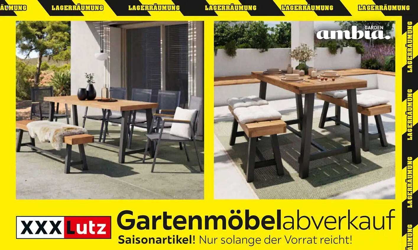Gartenmöbel-Abverkauf