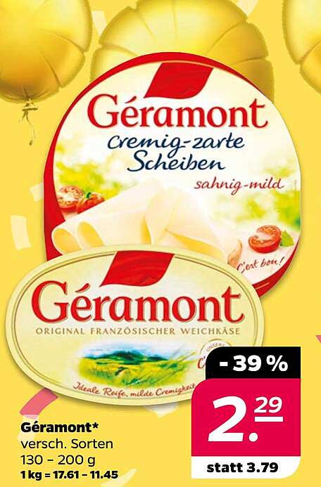 Géramont Original Französischer Weichkäse