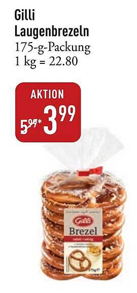 Gilli Laugenbrezeln 175-g-Packung