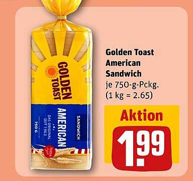 Golden Toast American Sandwich 750-g-Packung