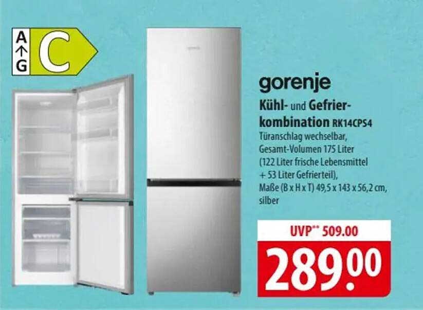 gorenje Kühl- und Gefrierkombination RK14CPS4