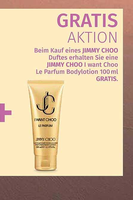 GRATIS AKTION: Jimmy Choo Duft mit gratis Bodylotion