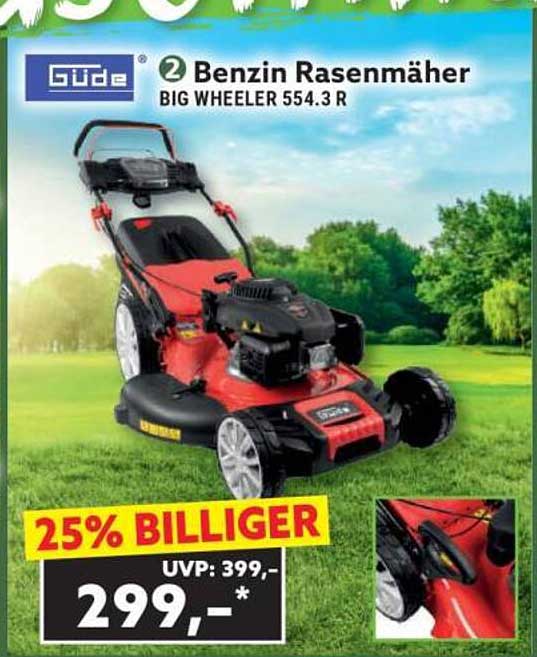 Güde Benzin Rasenmäher Big Wheeler 554.3 R