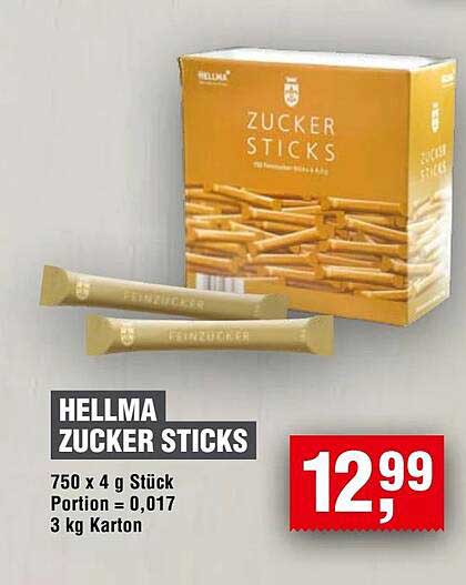 HELLMA ZUCKER STICKS