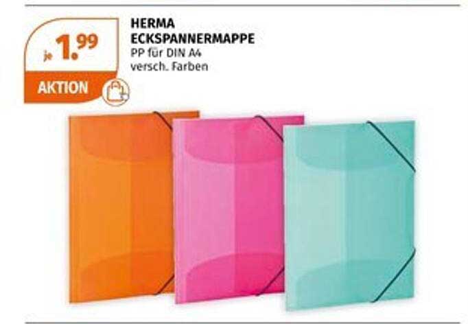 HERMA Eckspannmappe für DIN A4 – Verschiedene Farben