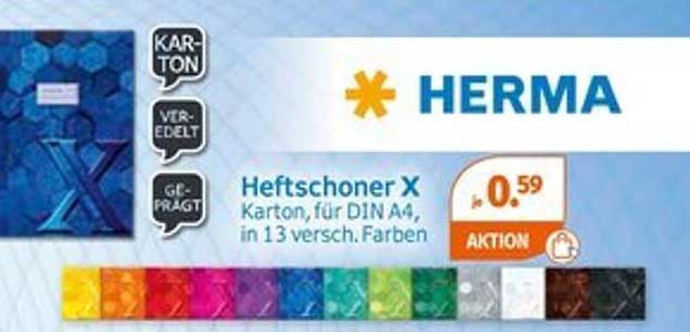 HERMA Heftschoner X, Karton für DIN A4, in 13 verschiedenen Farben