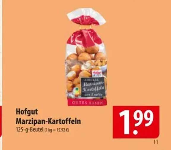 Hofgut Marzipan-Kartoffeln 125-g-Beutel