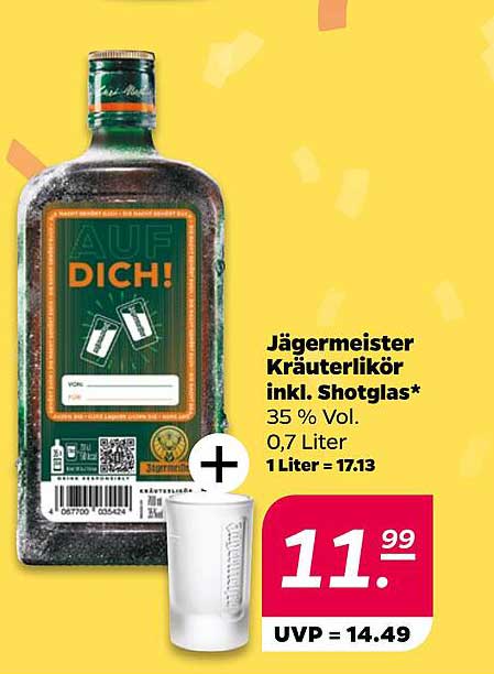 Jägermeister Kräuterlikör inkl. Shotglas*