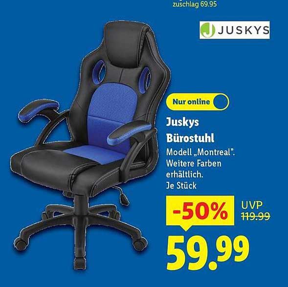 Juskys Bürostuhl Modell „Montreal“