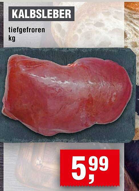 Kalbsleber tiefgefroren