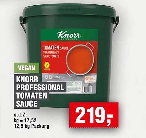 KNORR PROFESSIONAL TOMATEN SAUCE 12,5 KG