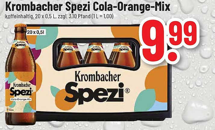 Krombacher Spezi Cola-Orange-Mix 20 x 0,5 L