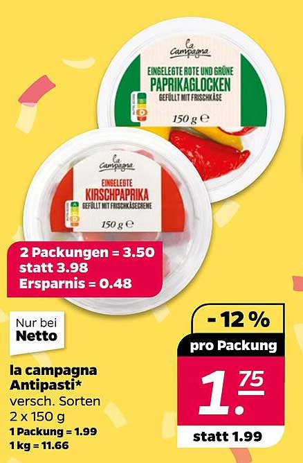 la campagna Antipasti - eingelegte Kirschtomaten und Paprikaglöckchen