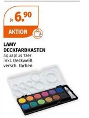 LAMY DECKFARBKASTEN aquaplus 12er inkl. Deckweiß, versch. Farben