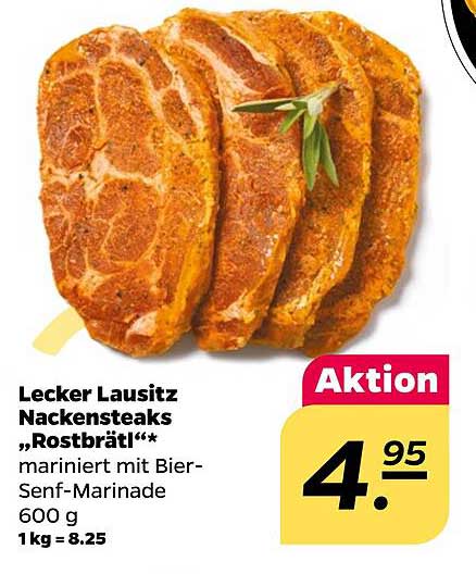 Lecker Lausitz Nackensteaks "Rostbrätl"