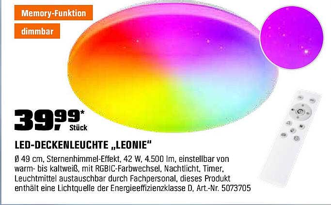 LED-Deckenleuchte „Leonie“