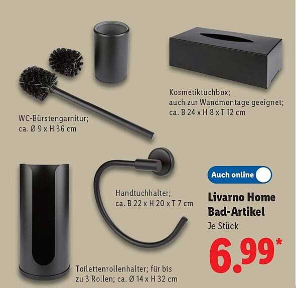 Livorno Home Bad-Artikel - Je Stück
