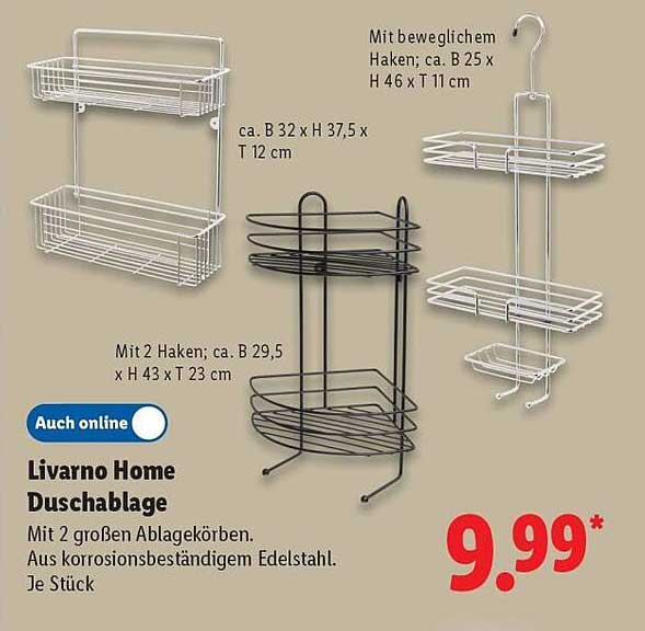 Livorno Home Duschablage