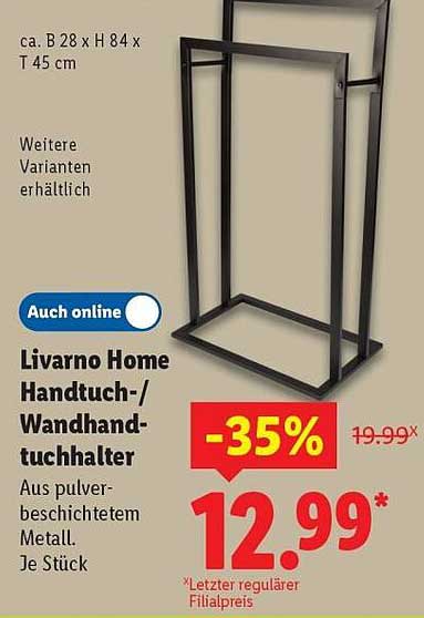 Livorno Home Handtuch-/Wandhandtuchhalter