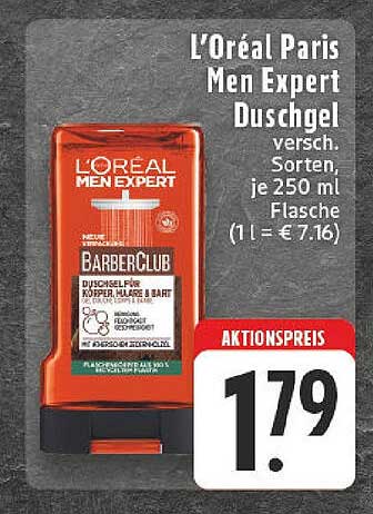L’Oréal Paris Men Expert Duschgel BarberClub, 250 ml