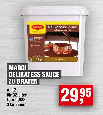 MAGGI Delikatess Sauce zu Braten 3 kg Eimer