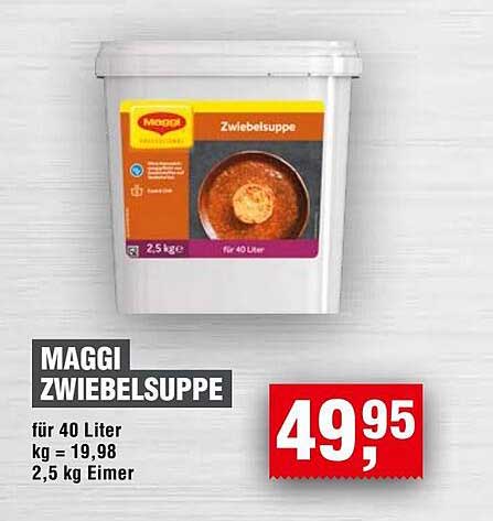 MAGGI Zwiebel Suppe 2,5 kg Eimer