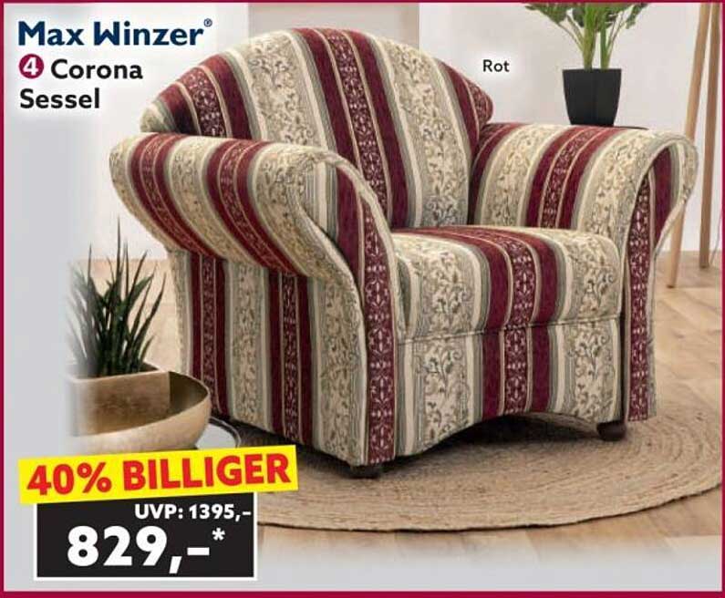 Max Winzer® 4 Corona Sessel - Rot
