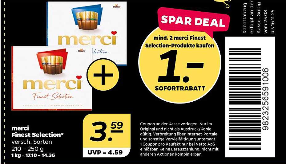 merci Finest Selection - Schokolade nach Herzen Art