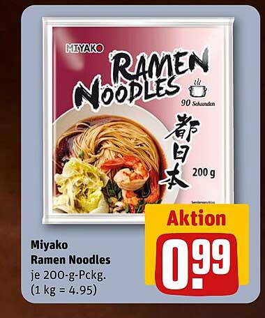 Miyako Ramen Noodles 200 g Packung