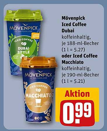 Mövenpick Iced Coffee Dubai oder Iced Coffee Macchiato