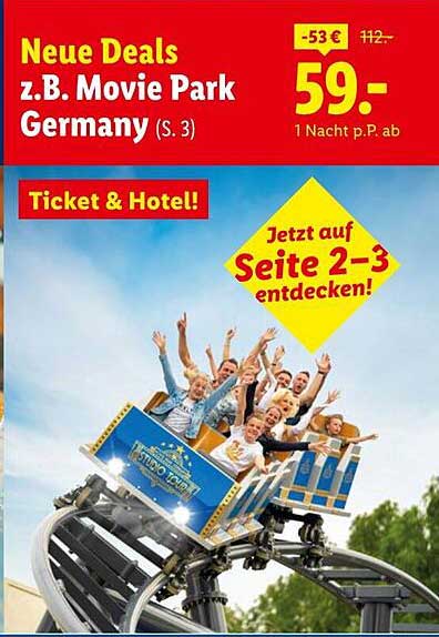 Neue Deals z.B. Movie Park Germany