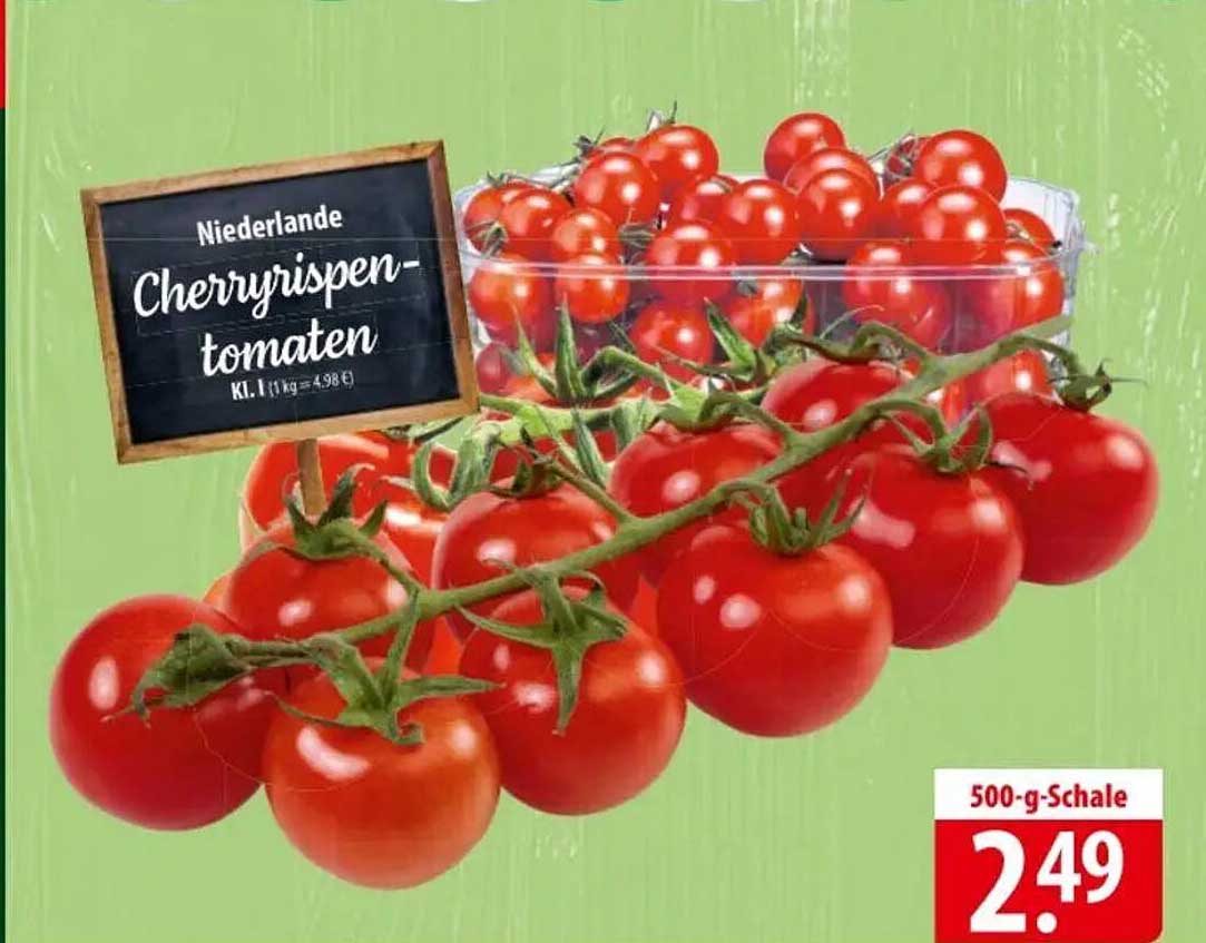 Niederlande Cherryrispentomaten 500-g-Schale