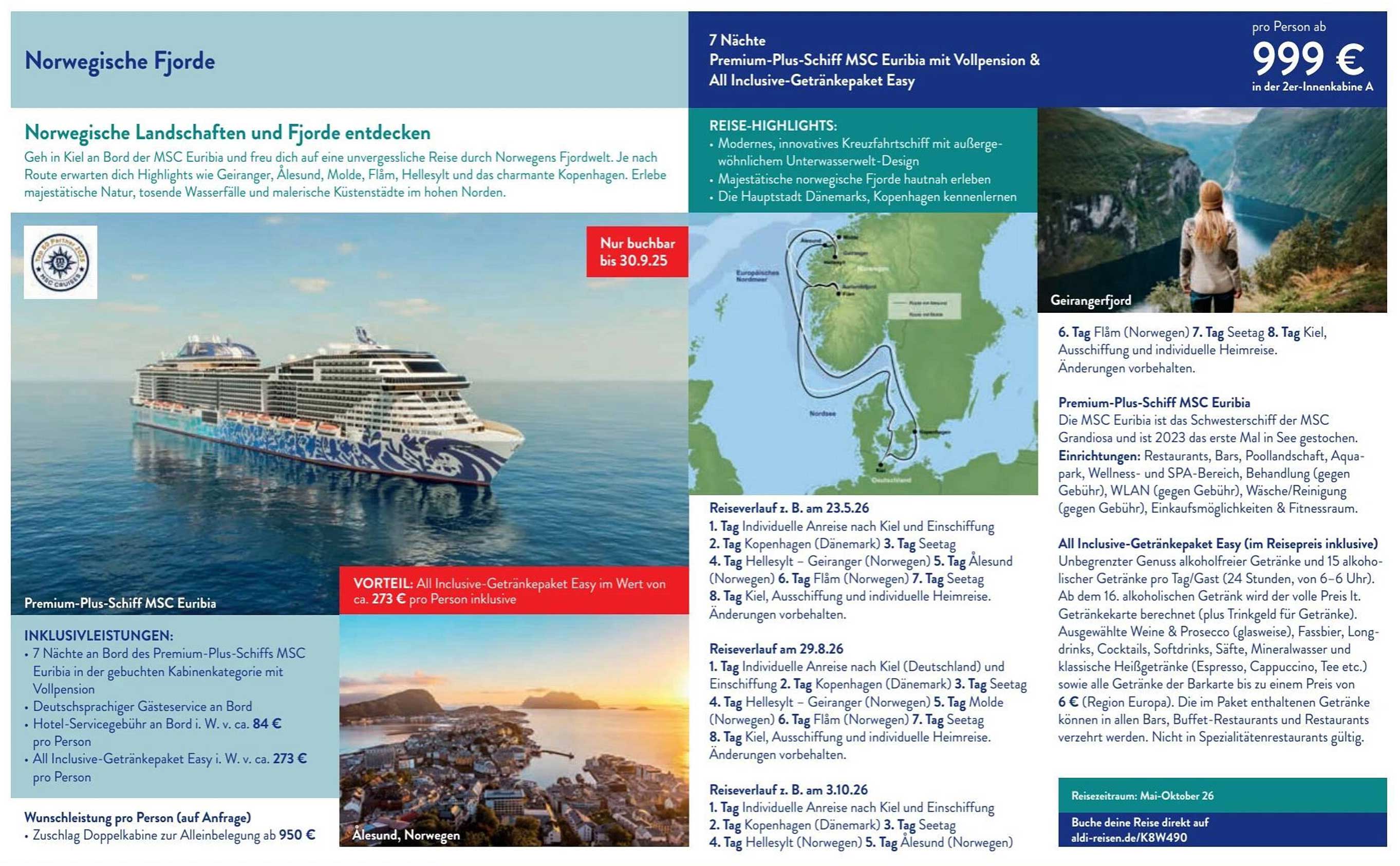 Norwegische Landschaften und Fjorde entdecken