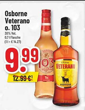 Osborne Veterano o. 103 - 30% Vol, 0,7 l Flasche