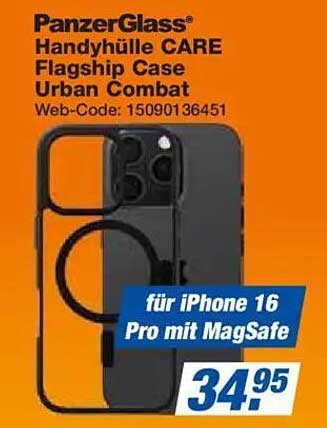 PanzerGlass® Handyhülle CARE Flagship Case Urban Combat für iPhone 16 Pro mit MagSafe