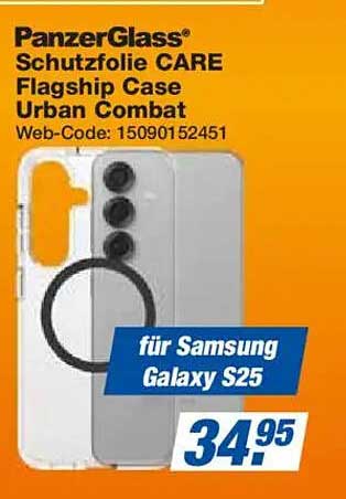 PanzerGlass® Schutzfolie CARE Flagship Case Urban Combat für Samsung Galaxy S25