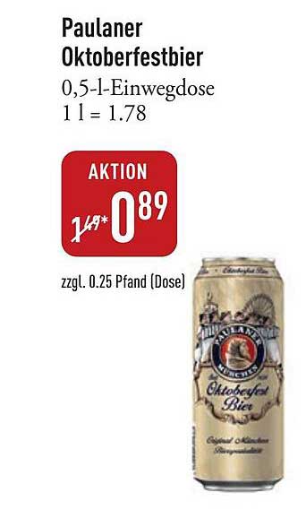 Paulaner Oktoberfestbier 0,5-l-Einwegdose
