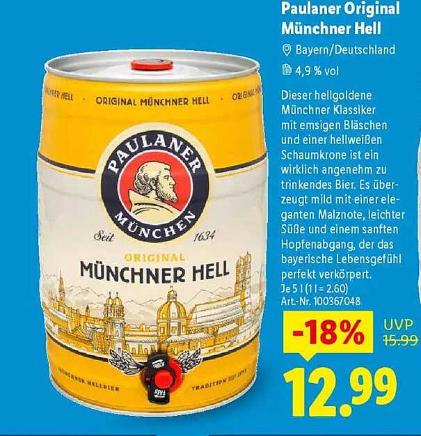 Paulaner Original Münchner Hell